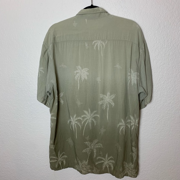 Pierre Cardin: Button Front Palm Hawaiian Shirt L - Picture 5 of 10